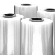 4 rolls of clear pallet wrap